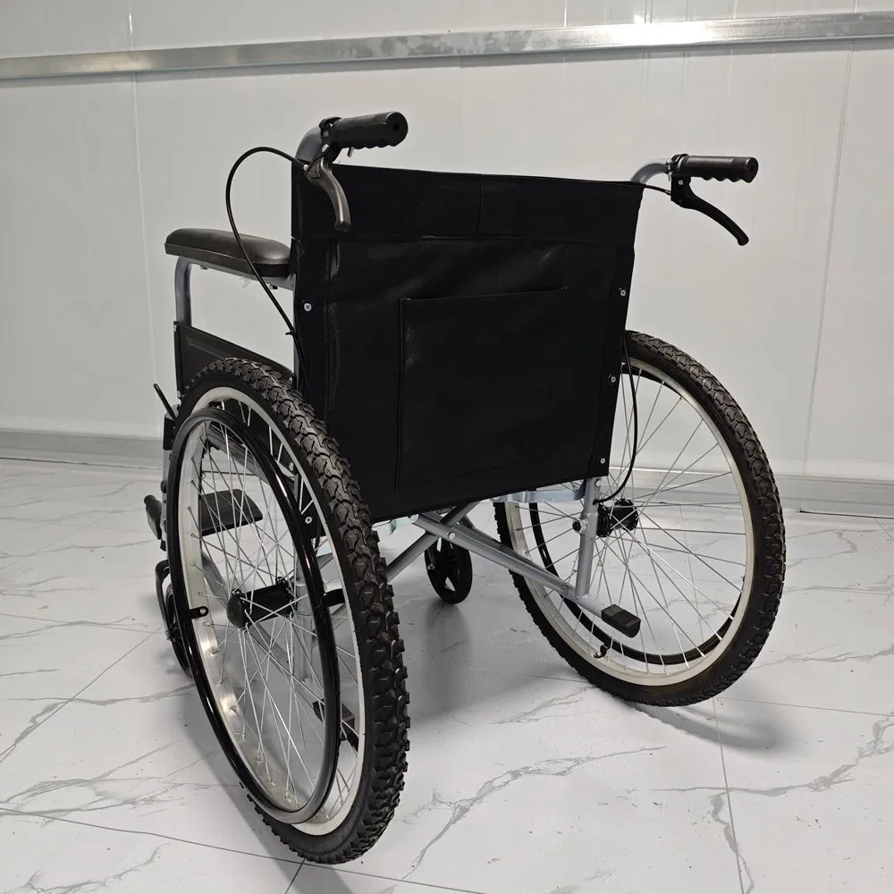 Manufacturer Wholesale Price New Arrival Novalion Flodable Folding All Terrain Medical Manual Wheelchair for Hospital Home Care Elderly Disabled Patient