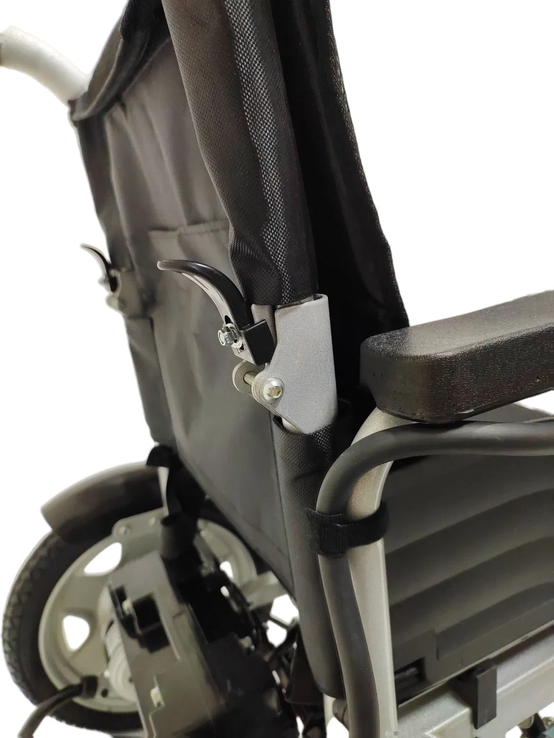 Durable Steel Manual Wheelchair with Foldable Backrest for Easy Transport