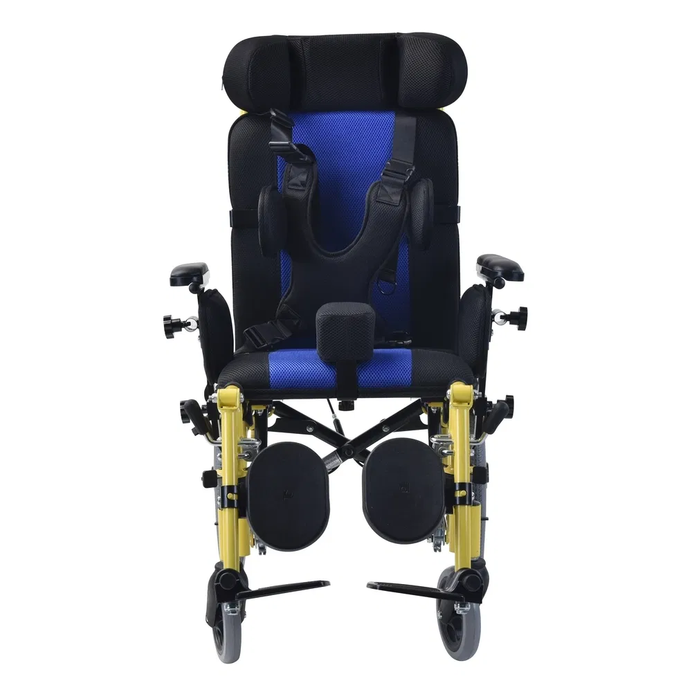 Syiv75-28d Tilt in Space Aluminum Positioning Wheelchair for Disabled Mobility