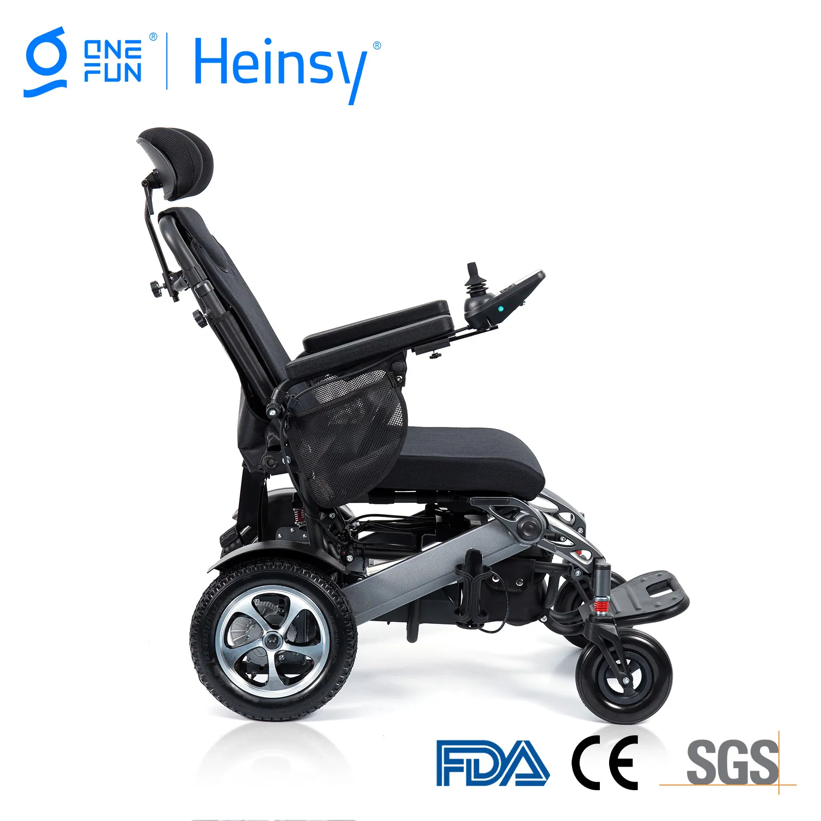Yl-9005 CE Lightweight Fold Motorized Aluminum Alloy Portable Foldable Electric Climbing Stair Medical Folding Power Wheelchair for Elderly Disabled Handicapped