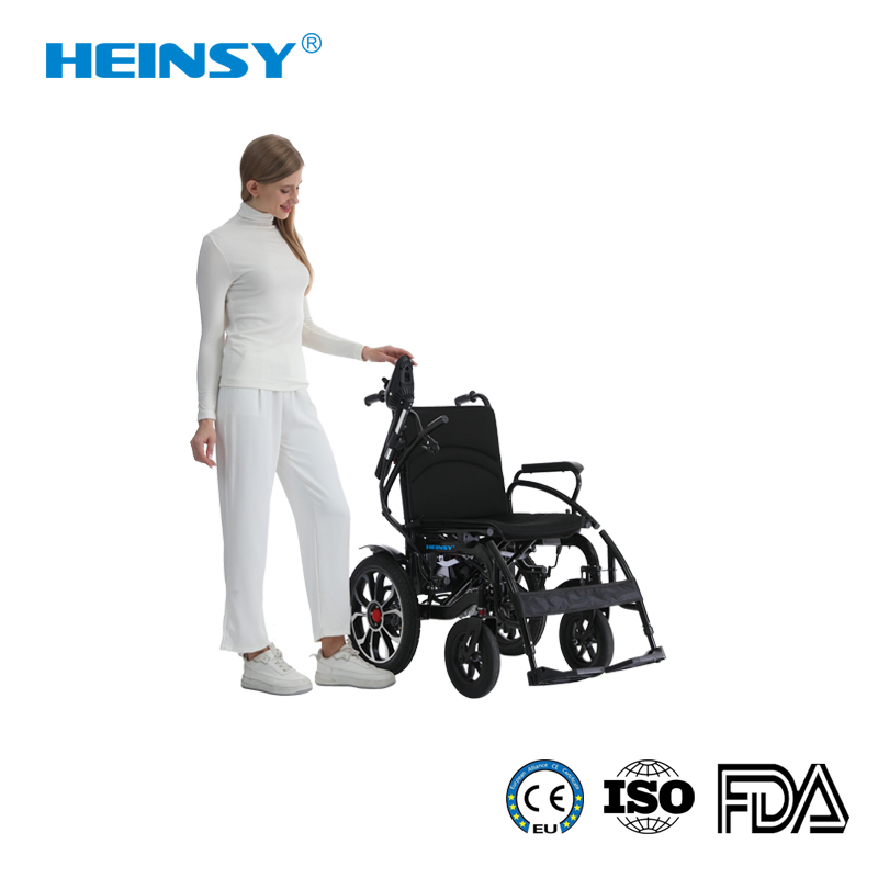 Hes-310c Carbon Steel Medical Equipment Power Electric Pediatric Wheelchair Children Electric Wheelchair Foldable