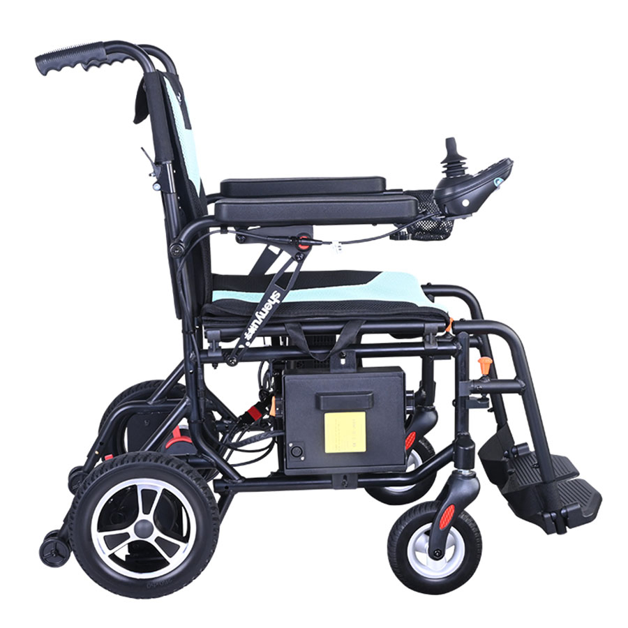 Aluminum Lightweight Easy Folding Portable Electric Power Wheelchair for Disabeld Adults