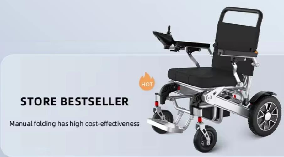 Electric Power Wheelchair with Powerful Motor Portable Travel-Friendly Silla De Ruedas