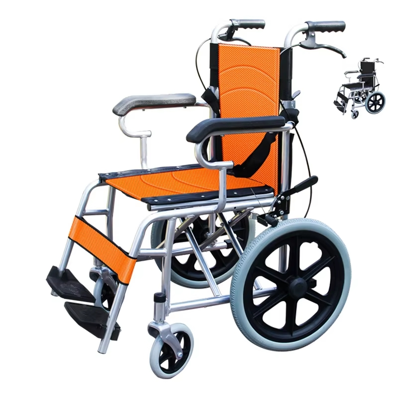 Medical Manual Cheap Foldable Lightweight Wheelchair Handicap Patients Wheelchairs for The Disabled