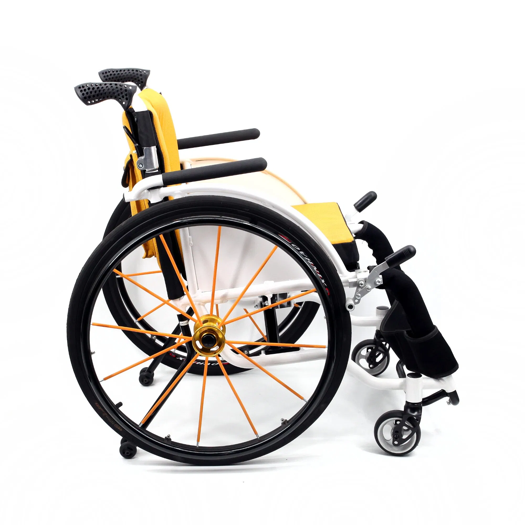Ultralight Aluminum Recreational Leisure and Sports Wheelchair for Adult with Quick Release Rear Wheel