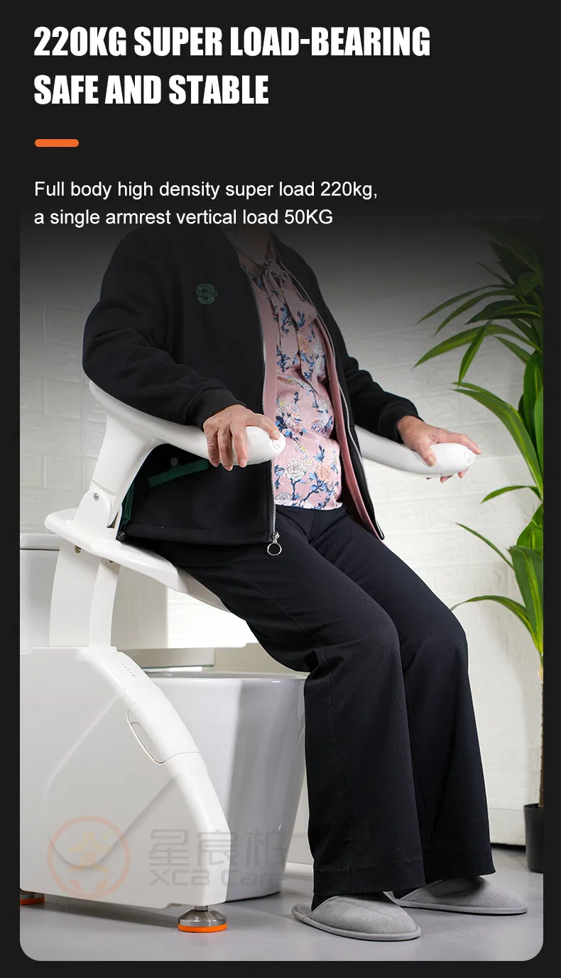 Foldable Electric Toilet Lift Chair – Smart Design for Bathroom Safety &amp; Mobility