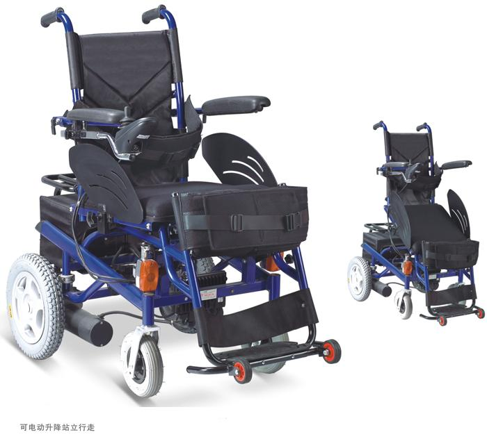 Electric Standing Wheelchair with Safe Lift Function for Rehabilitation and Circulation