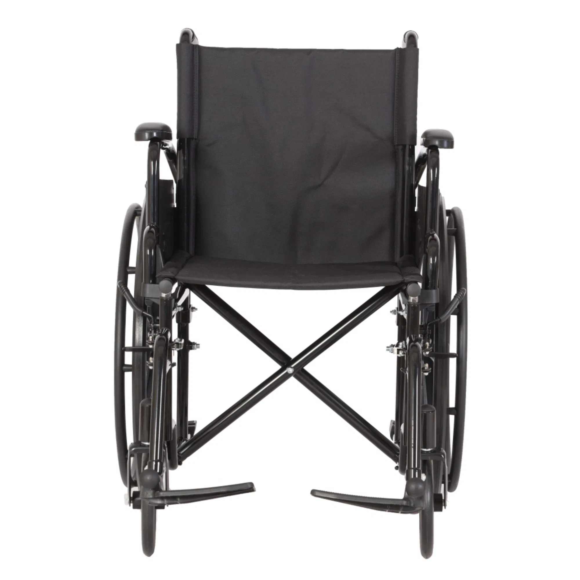 Lightweight Collapsible Travel Rolling Manual Wheelchair All Terrain Detachable Easy Fold up Home Wheel Chair for Seniors