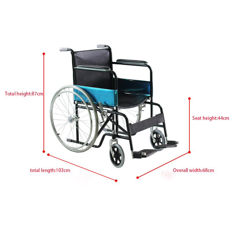 CE-Certified Medical Lightweight Folding Manual Wheelchair Suitable for The Elderly/ Disabled