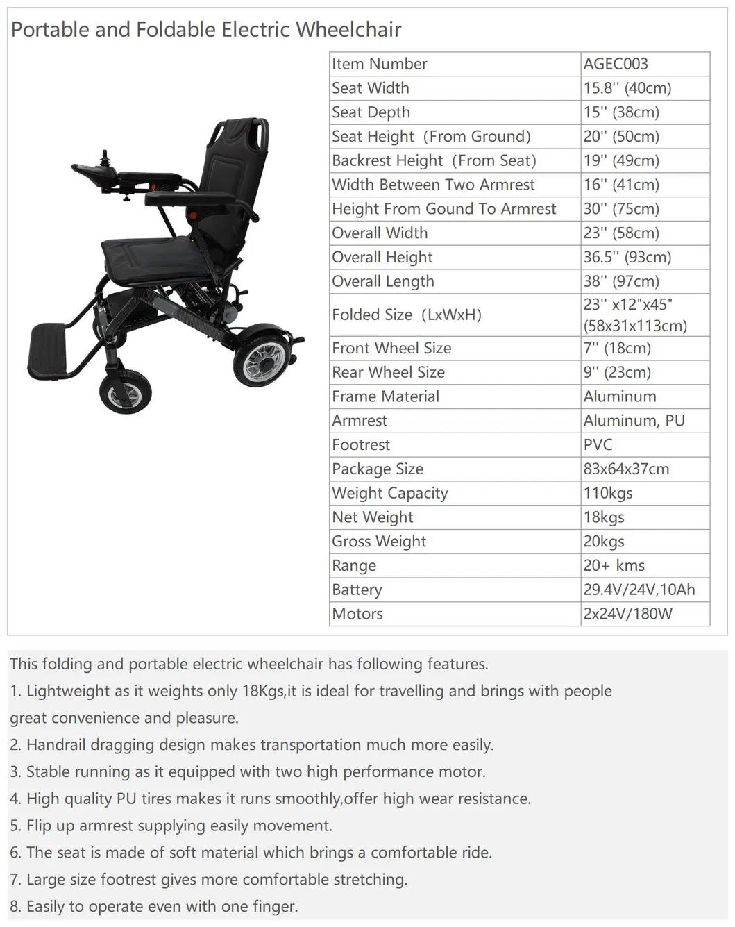 Electric Wheelchair Detail