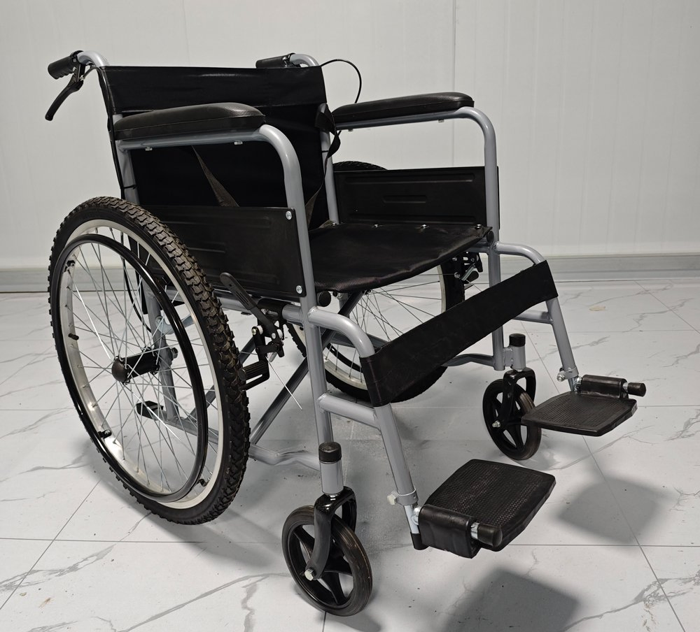 Manufacturer Wholesale Price New Arrival Novalion Flodable Folding All Terrain Medical Manual Wheelchair for Hospital Home Care Elderly Disabled Patient