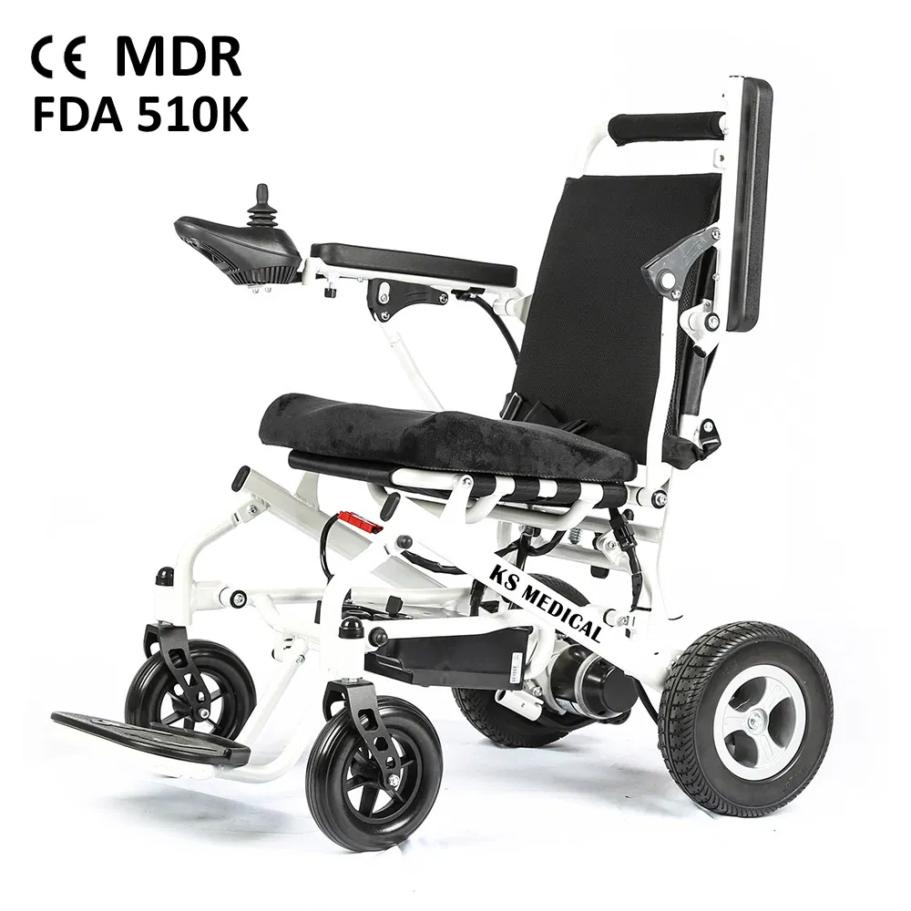 Ksm-602 Aluminum Alloy Indoor Small Max Speed: 7km/H Custom Electromagnetic Frame Electric Power Wheelchair Mdr Ukca 510K