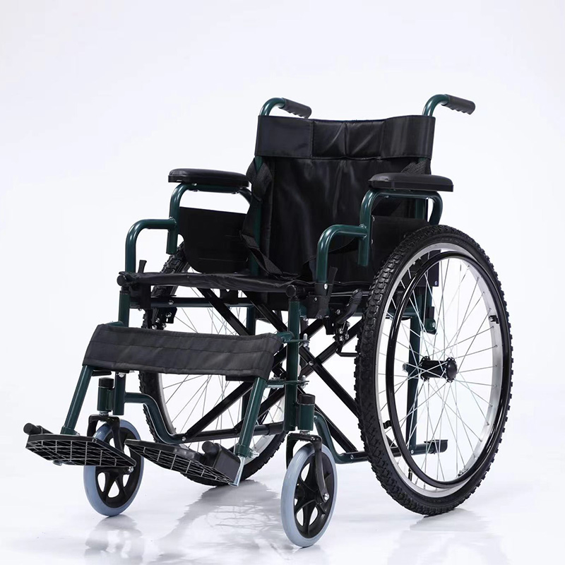 Durable and Stable Heavy-Duty Manual Wheelchair for Users with Strong Bodies Worry-Free Carrying