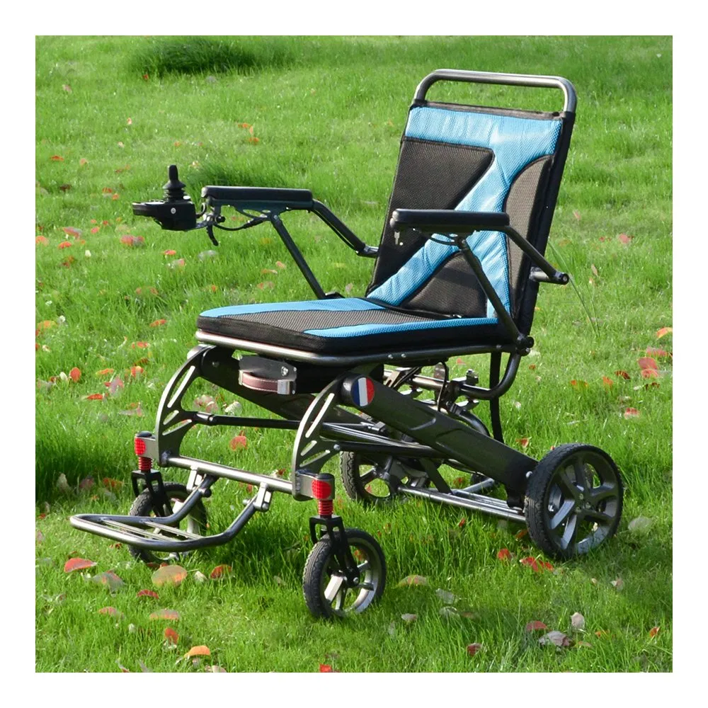 Portable Motorised Wheelchair with Brushless 150W Motors Lightweight Electric Wheelchair