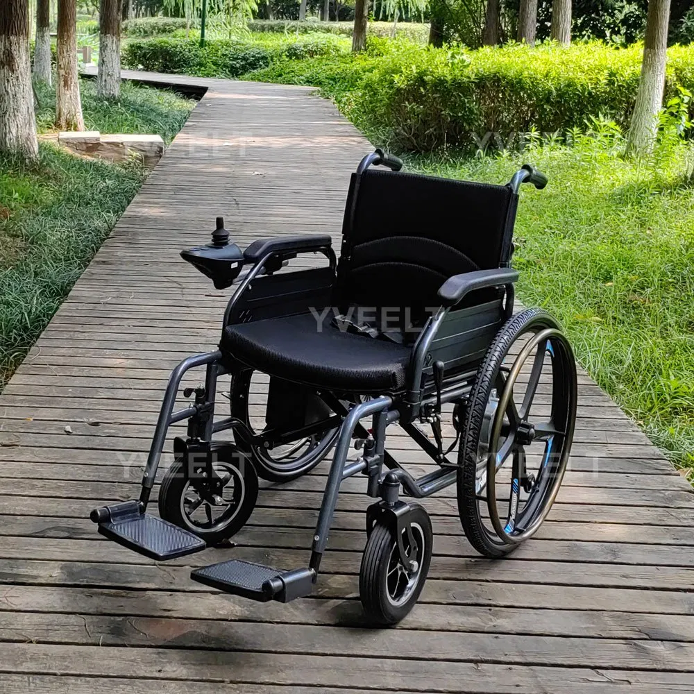 Yveelt Wholesale Comfortable Steel Power Folding Wheel Chair Portable Mobility Motorized Disability Electric Ultra Lightweight Aluminum Wheelchair Price