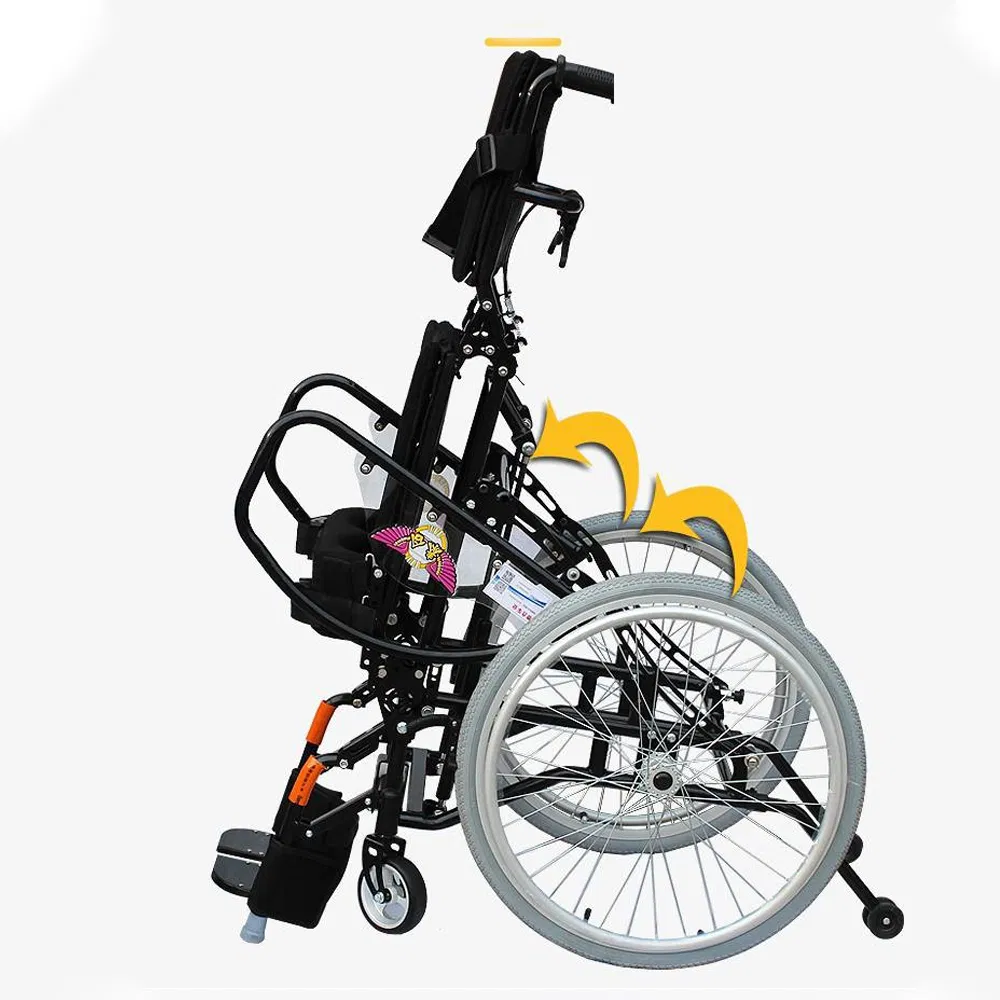 Best Selling Steel All Terrain Wheelchair Hospital Manual Folding Wheelchair for Old People