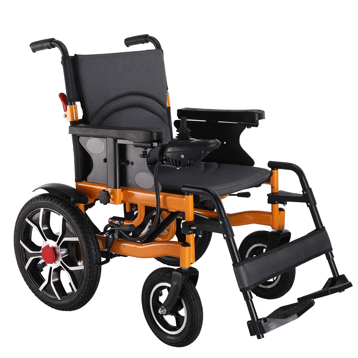 OEM CE Approved Folding Steel Manual Foldable for Disabled All Terrain Lightweight Electric Wheelchair