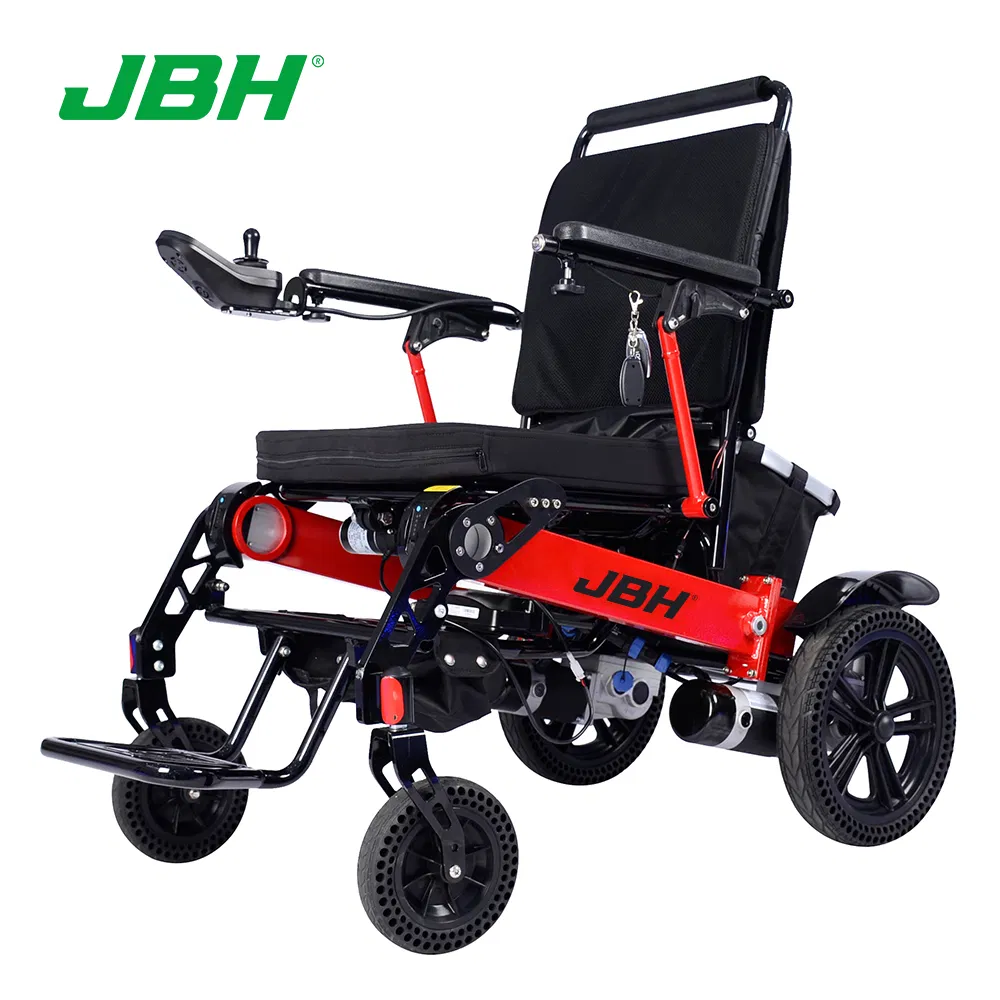 Elite Wheelchair Foldable Electric Power Wheelchair, Heavy Duty, Indoors/Outdoors, Wide Seat, Fits Any Car Trunk, Safe for Air Travel, Cover Bag