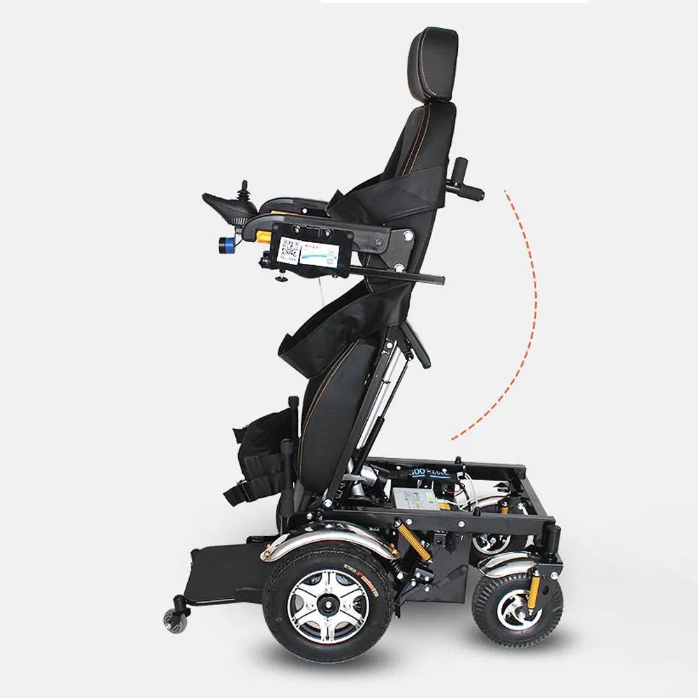 High End Luxury Standing Wheelchair with Functions Such as Electric Standing, Lying Flat, Leg Lifting, Standing and Walking