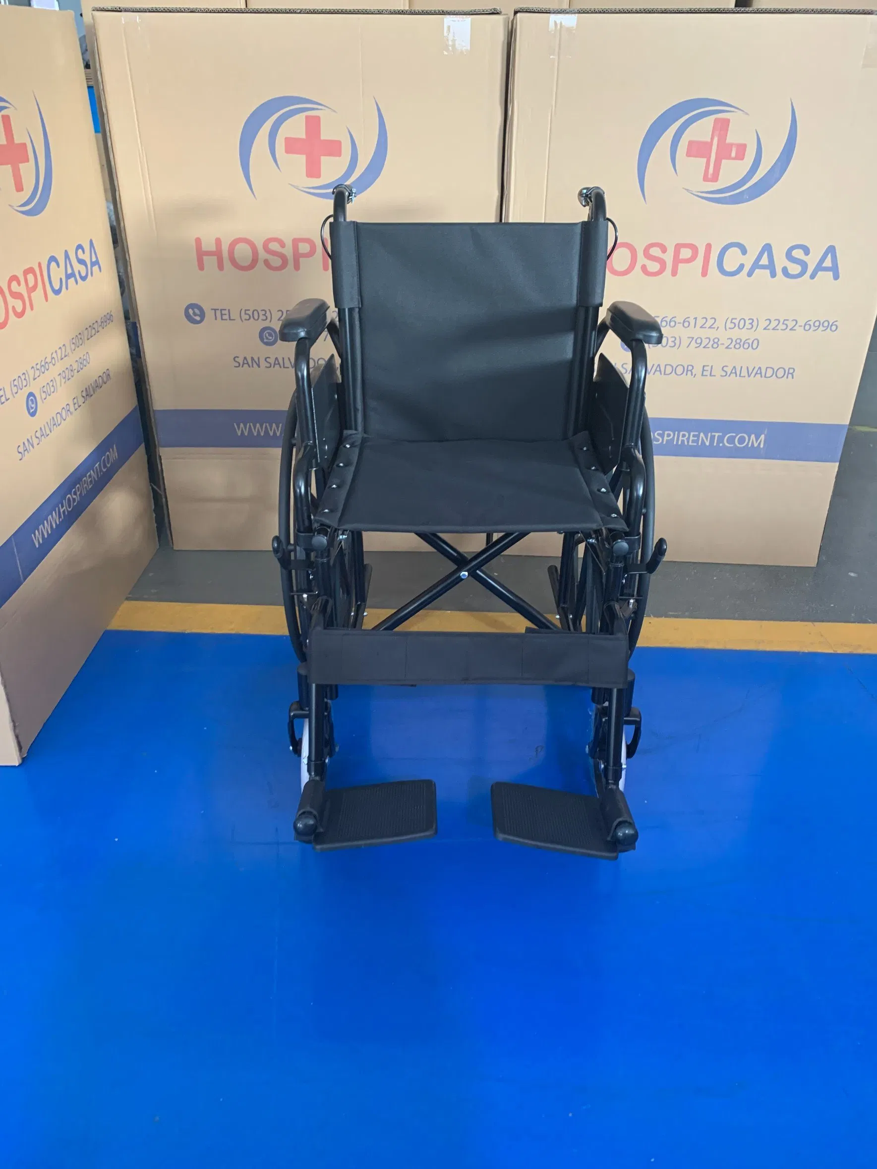 Medical Wheel Chair All Terrain Folding Aluminium Manual Wheelchair with United Handle Brake for Adult