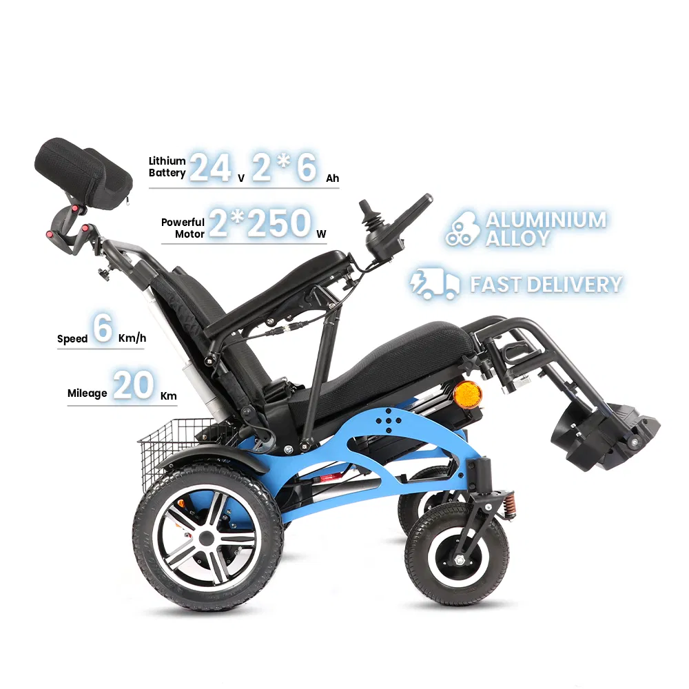 Motorized Wheelchair Tilting in Space Chair with Wheels