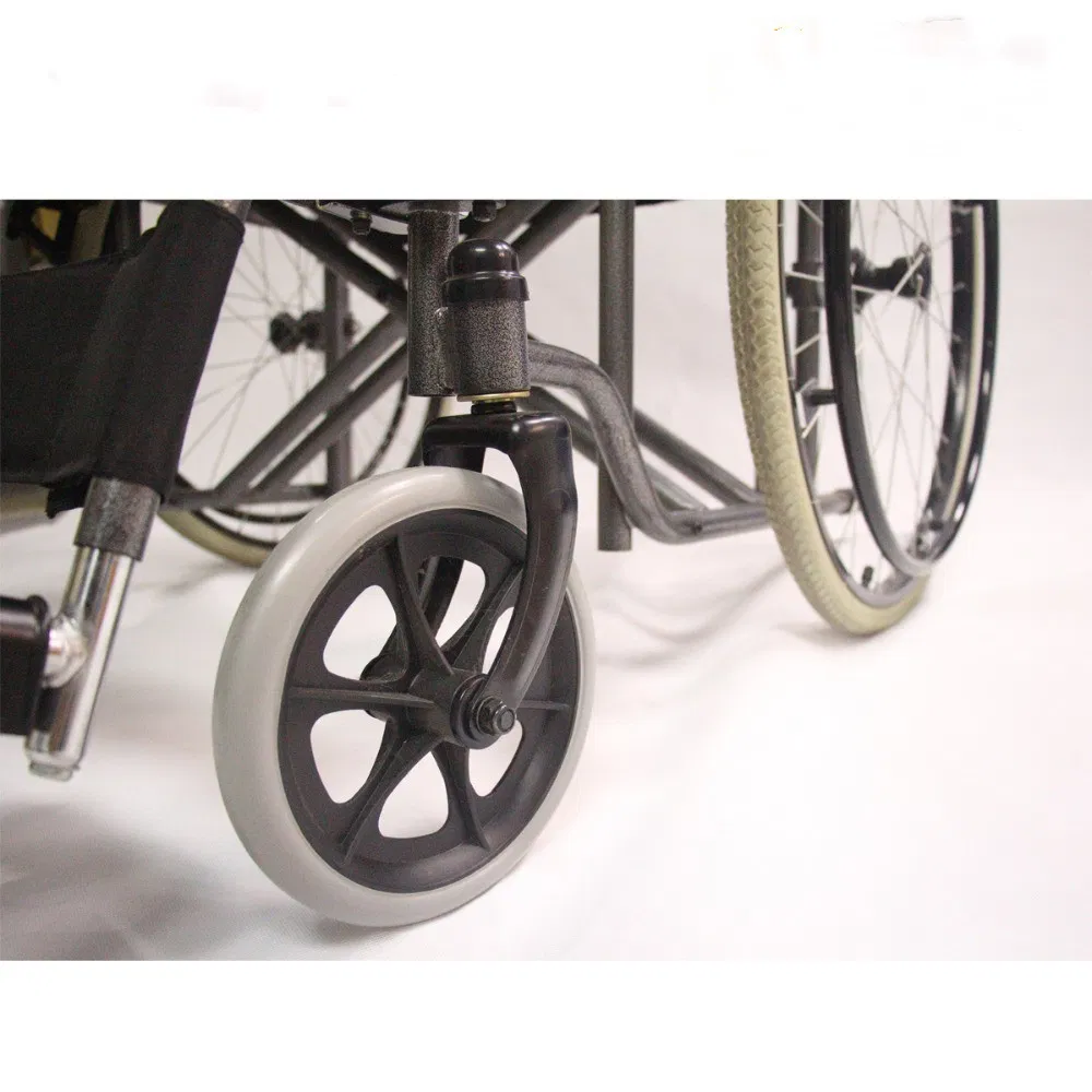 Larger Seat Width Heavy Duty Bariatric Manual Folding Steel Wheel Chair Guangzhou Topmedi