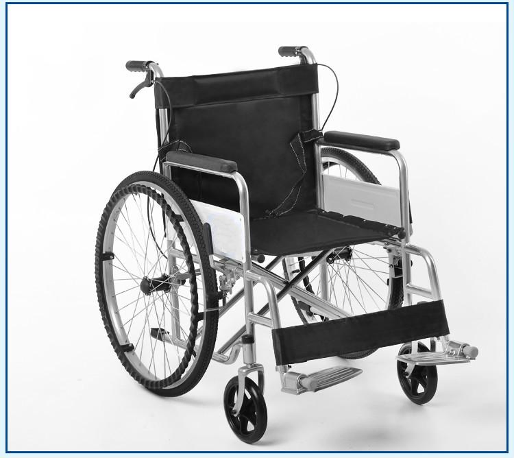 Steel Manual Folding Wheelchair Hospital Use Lightweight Wheelchair