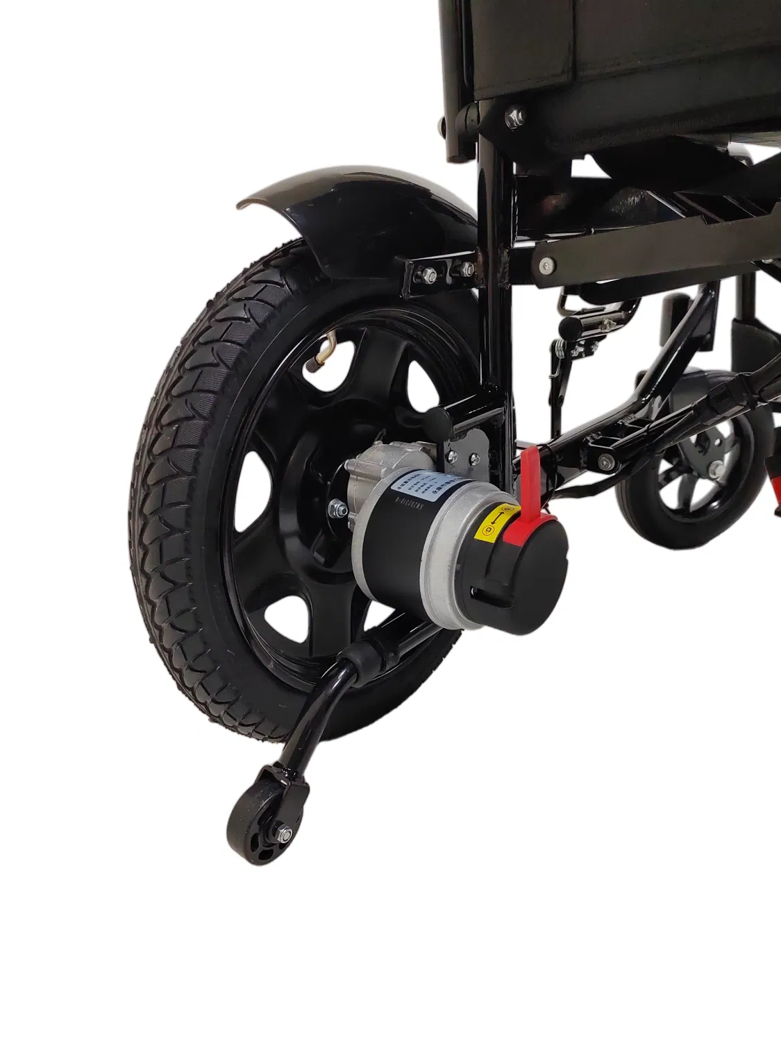 Durable Steel Manual Wheelchair with Foldable Backrest for Easy Transport
