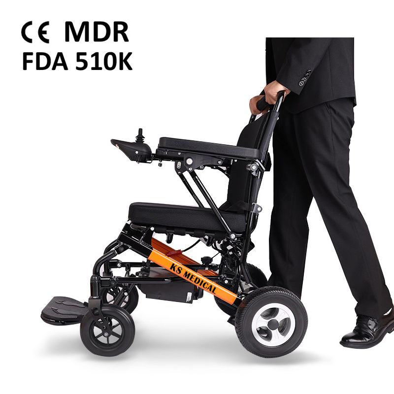 Ksm-602 Best Lightweight Electric Power Foldable 12 Inch Wheelchair Tyre Small Indoor Wheel Chairs Mdr 510K Ukca All Certificates