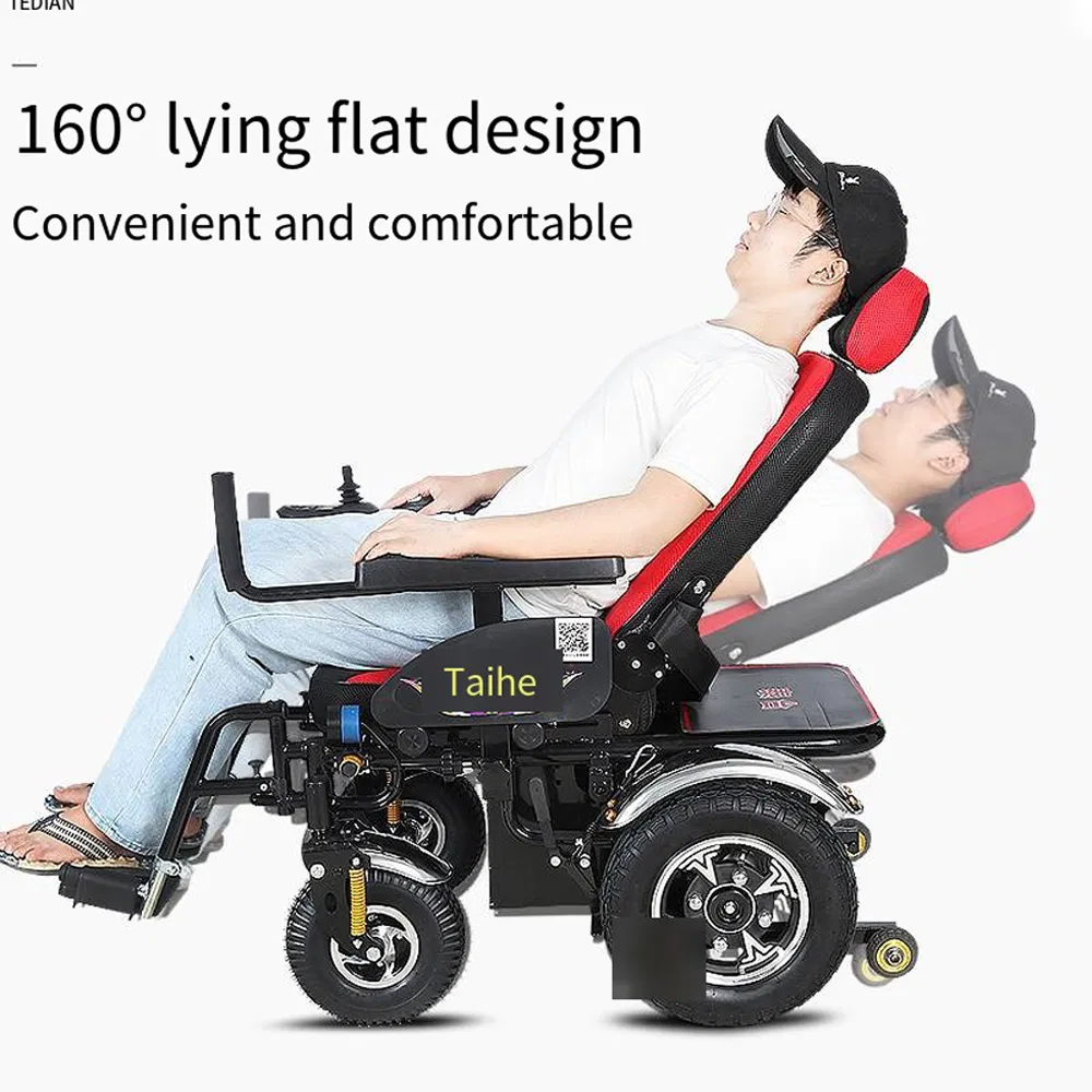Fauteuil Roulant China Manufacturer Adjustable Height Electric Motor Powered Standing Wheelchairs for Old People and Handicapped