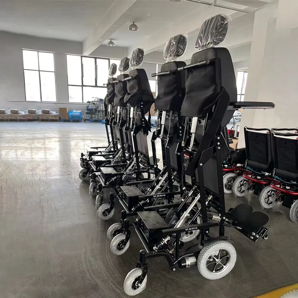 Ksm-311 Standing Electric Wheelchair Heavy Duty Rehabilitation Equipment Wheelchair Recline Standing Wheel Chair