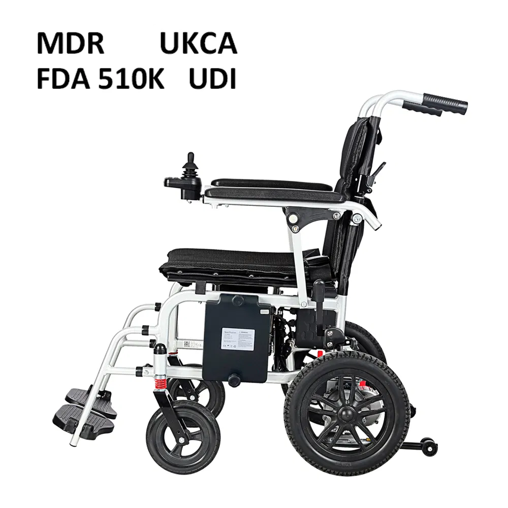 Ksm-509 Electric Wheelchair Lightweight Only 16.5 Kgs Foldable in China Portable Remote Control Mobility Wheel Chair