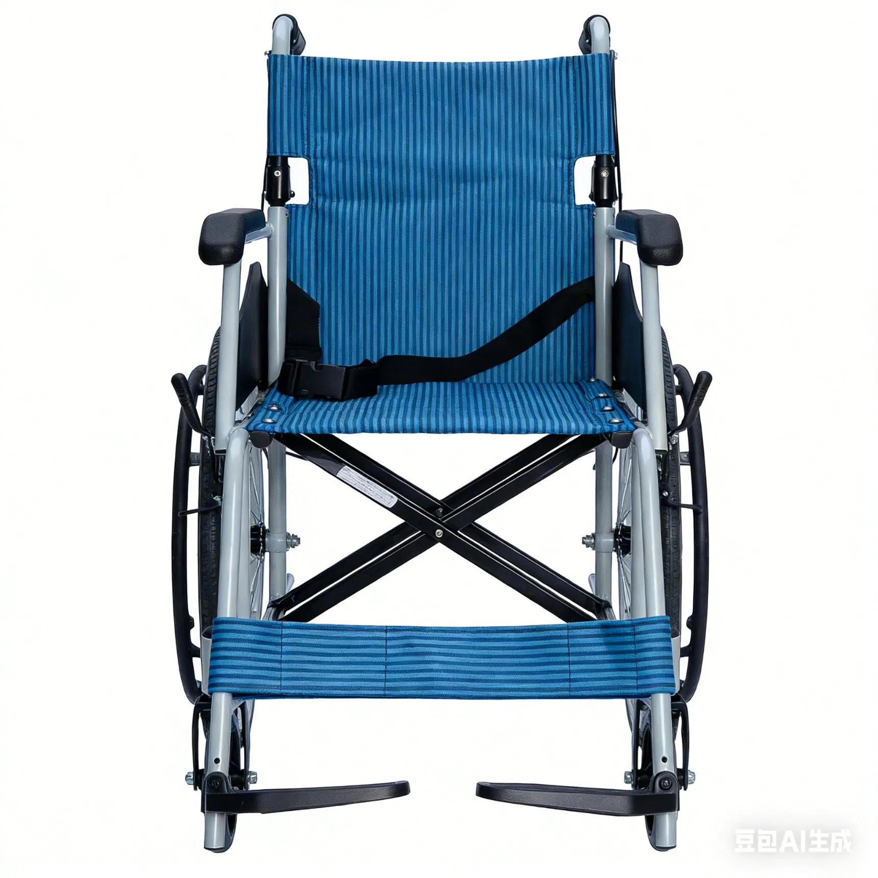 Steel Frame Fold up Wheelchair for Effortless Mobility and Support