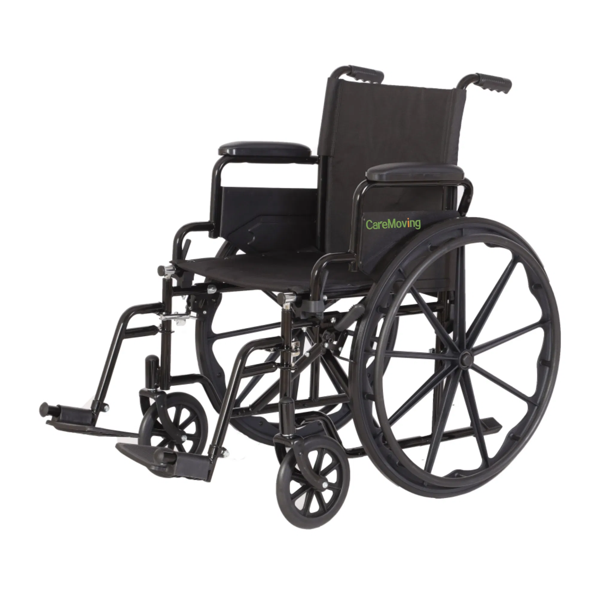 Lightweight Collapsible Travel Rolling Manual Wheelchair All Terrain Detachable Easy Fold up Home Wheel Chair for Seniors