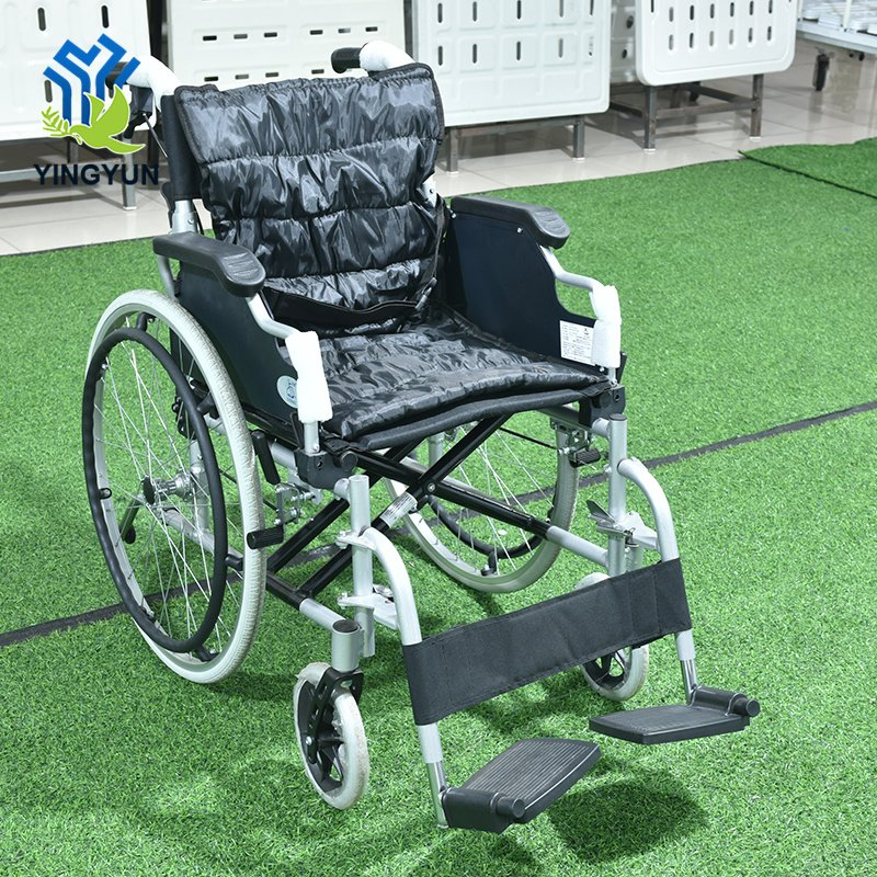 Factory Price Steel Foldable Steel Manual Lightweight Patient Wheelchair