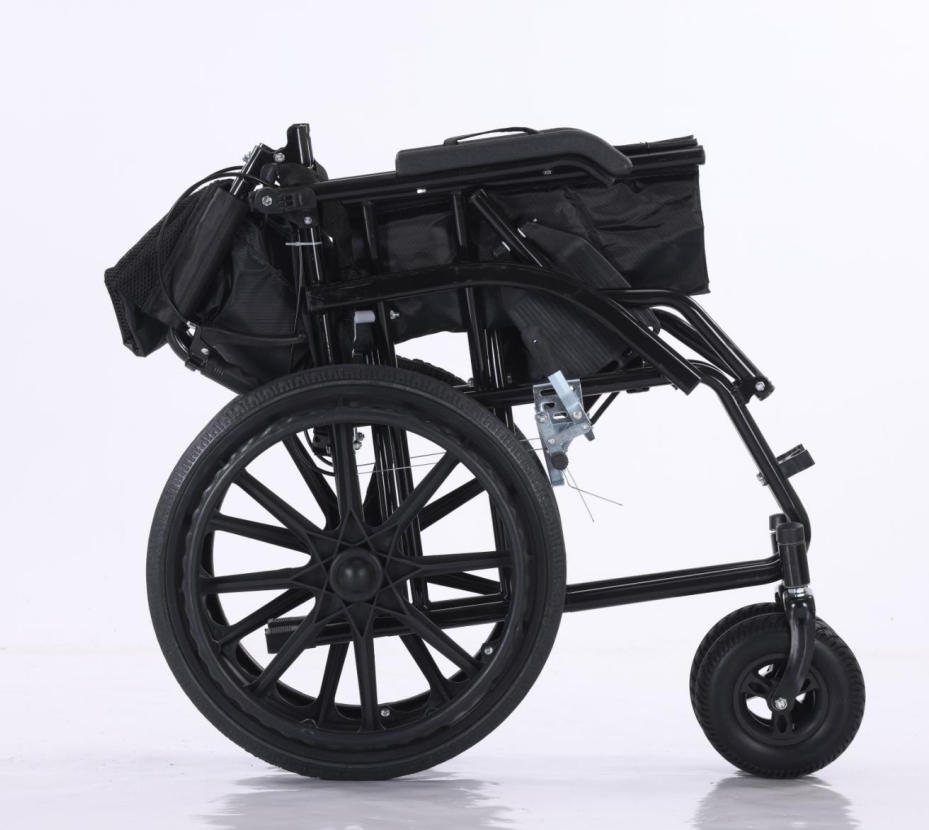 All-Terrain Folding Manual Wheelchair Lightweight Compact &amp; Reinforced Front Casters