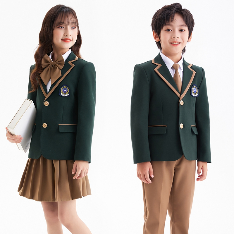 Suministro de fábrica ODM Primaria Niños Escuela Media Alta Niños Jardín de Infancia Niñas y Niños Diseños Uniforme Escolar Personalizado