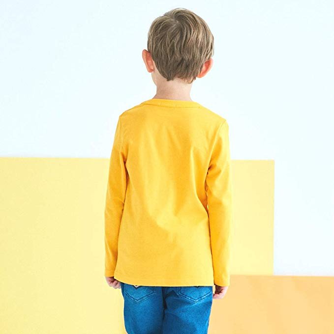 Ropa para niños Camisetas de manga larga de algodón para bebés niños Ropa infantil Camisetas gráficas