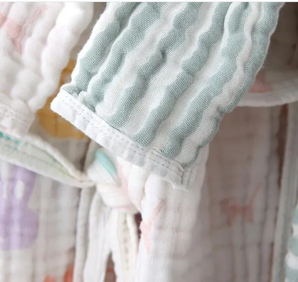 6 Pijamas de algodón muselina para niños ropa de noche
