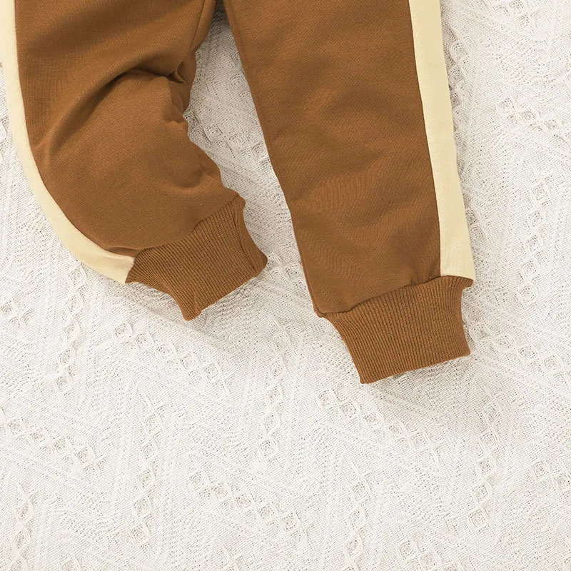 Nuevo conjunto de suéteres para niños y niñas, ropa de algodón para bebés, conjunto de ropa casual para niños en otoño e invierno