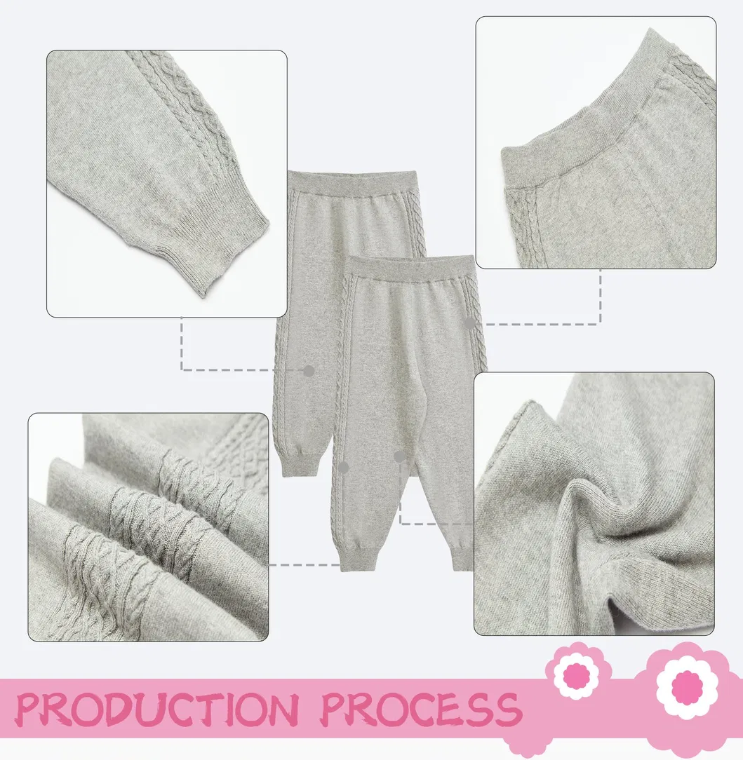 Pantalones de alta calidad de tejido para niños