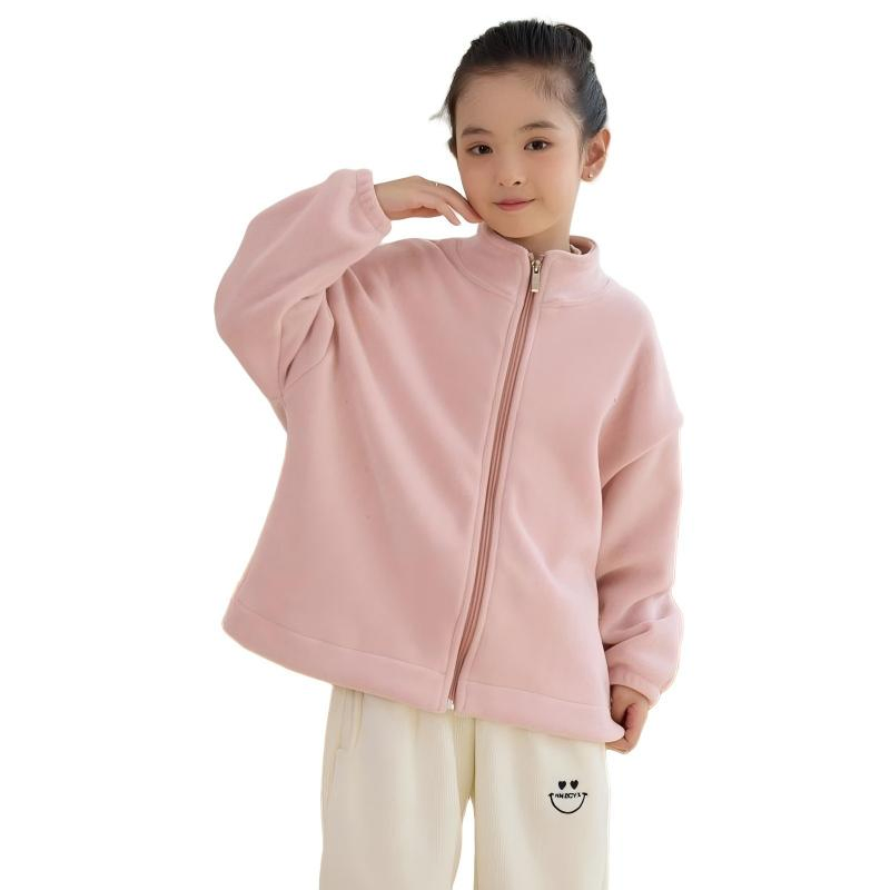 Abrigo de invierno para niños grandes y altos con cuello alto y mangas largas