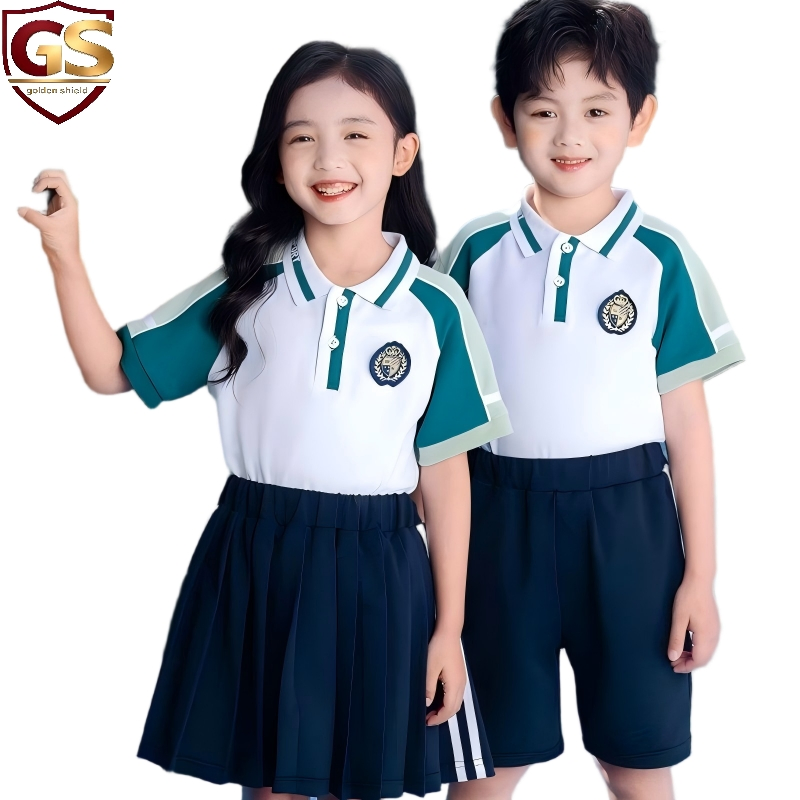 Ropa escolar personalizada para verano, camiseta de escuela, chándales escolares en venta, ropa infantil, chándal uniforme, camiseta de manga corta, uniforme escolar para niños