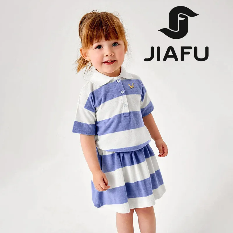 Conjunto personalizado de alta calidad para niños; traje deportivo para niñas, conjunto de juego para bebés - camiseta + vestido