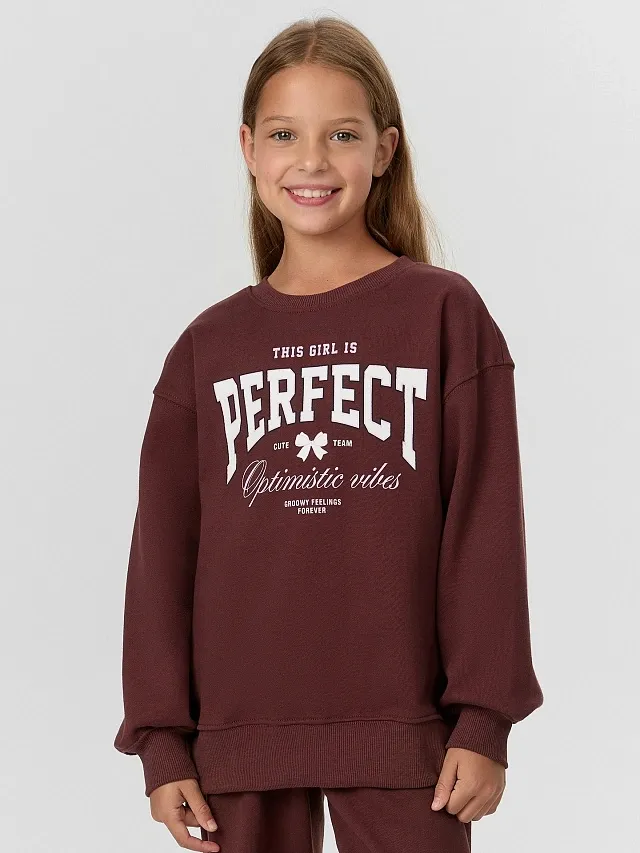 Ropa de niños perfecta para niñas adolescentes, sudaderas de cuello redondo con pantalones de running