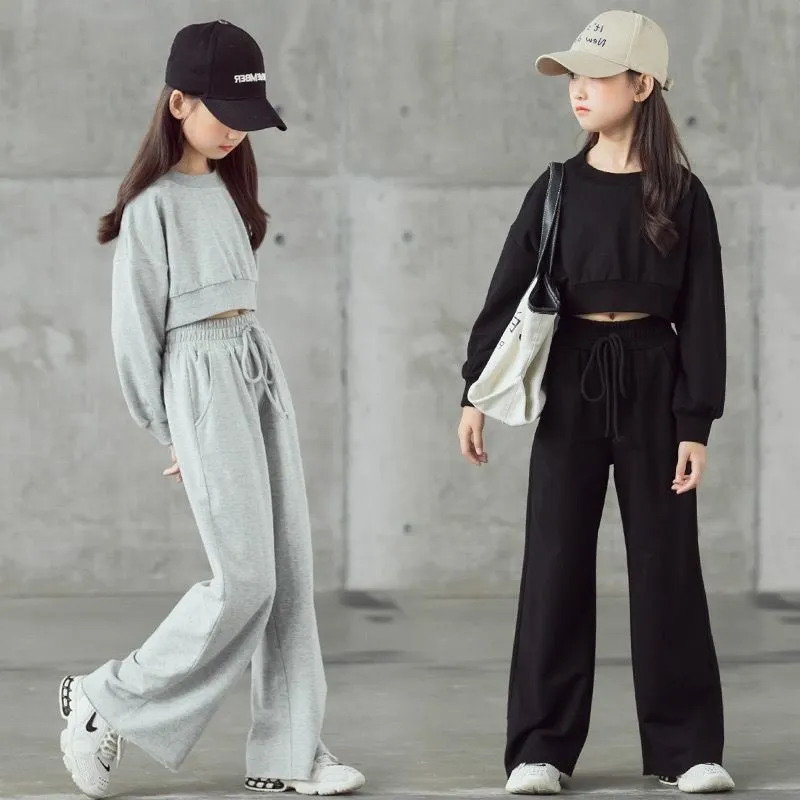 Ropa de Niños Conjunto Casual de Camiseta y Pantalones Traje para Niñas Adolescentes Esg16881