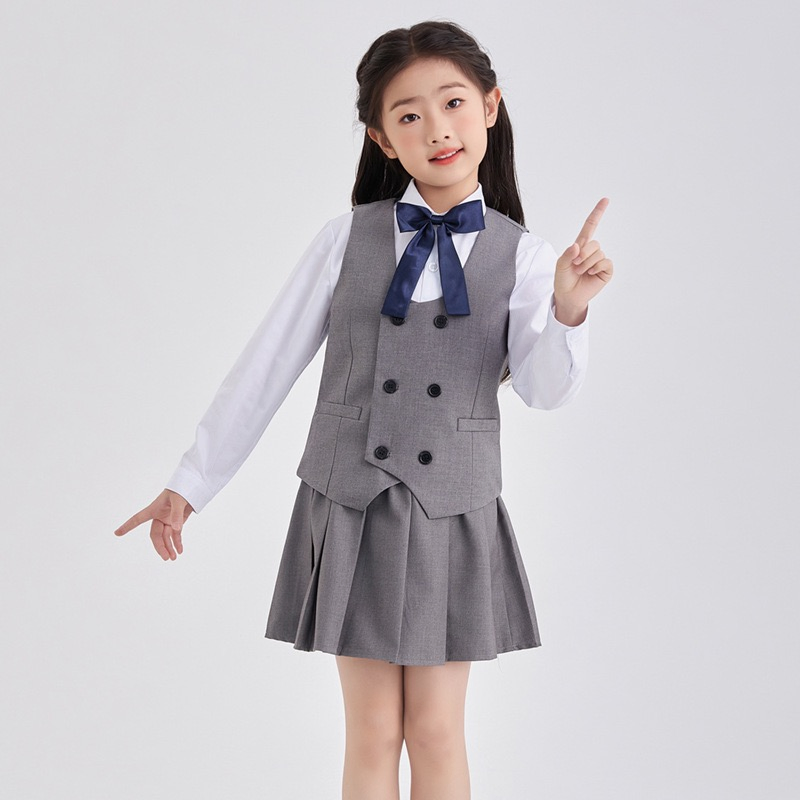 Traje formal de chaleco para niños y niñas, disfraz de actuación