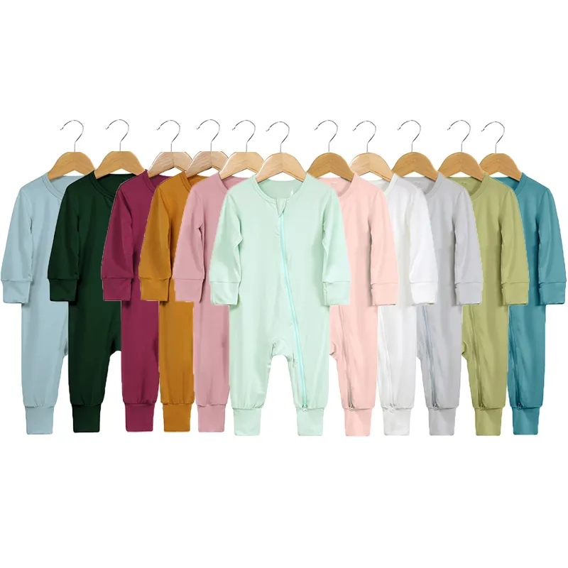 Ropa para bebés ecológica de bambú, mono para bebés, prendas para bebés, bodysuits para niños pequeños con Oeko-Tex