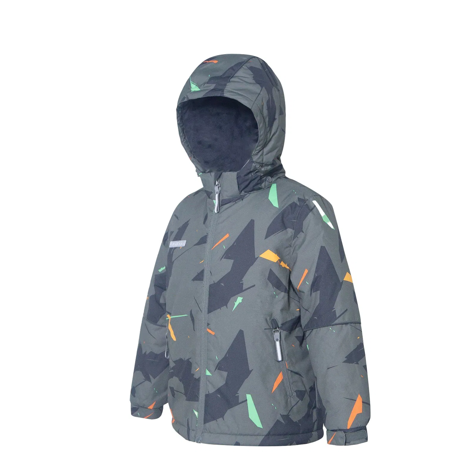 Sudadera para niños, chaqueta impresa cálida de invierno, impermeable y a la moda, abrigo infantil