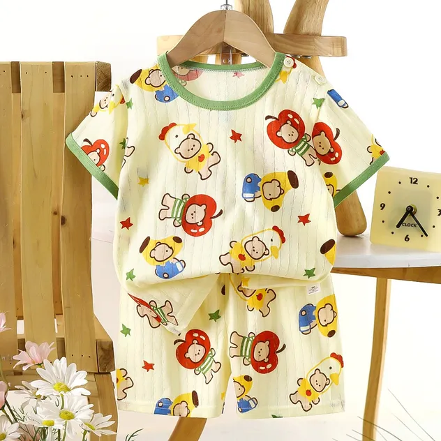 Conjunto de ropa infantil para verano, ropa delgada para niñas